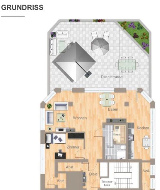Im Herzen Von Wiesdorf- Blick Auf Das Bayer-Kreuz -Appartement Mit 2 Schlafzimmern-Fuer 3 Personen -Zentral Gelegen - Friedrich Ebert Platz 5A , 4Te Etage - Dachterrasse Und Sauna - Kaution Pflicht - Leverkusen Kültér fotó
